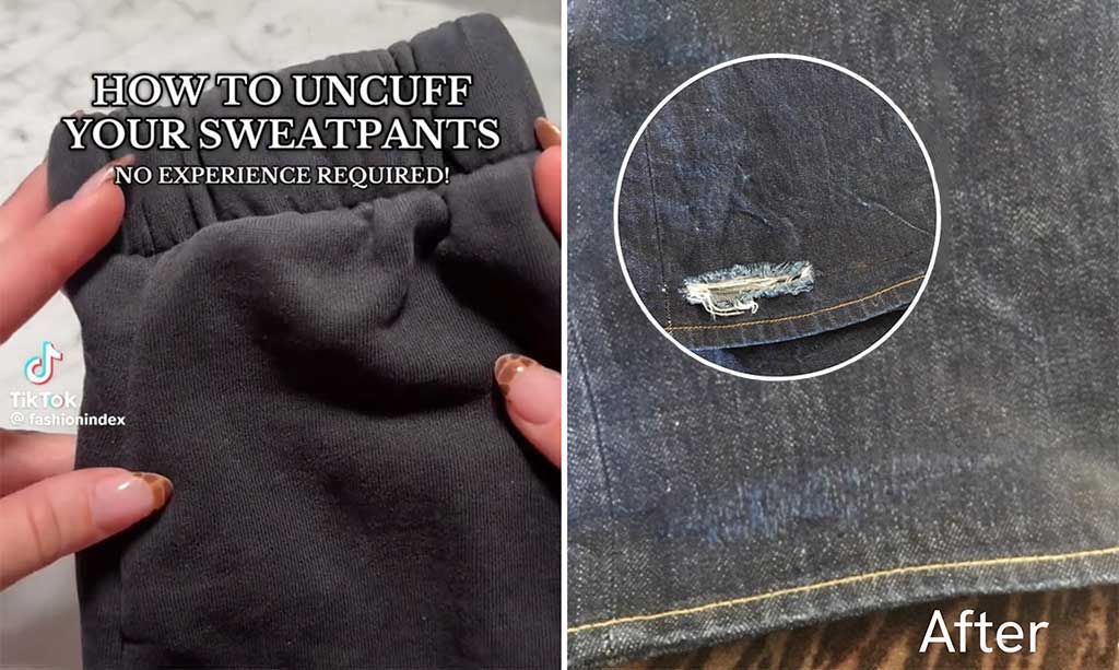 Fashion Index hack to upcycle sweatpants and Roboro’s Denim repair lab are eco-conscious ways to maintain your aesthetic.